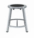Black Center Metal Stool 18 