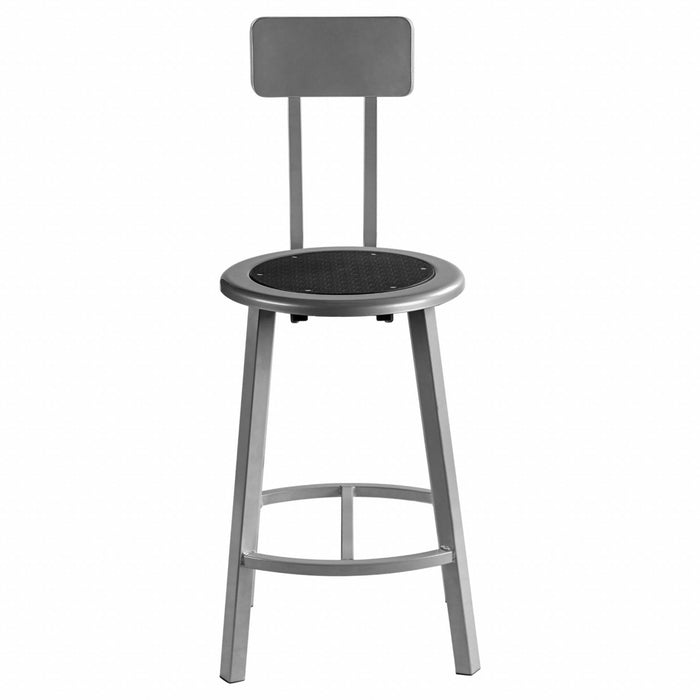 Black Center Metal Stool Back 24 
