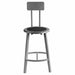 Black Center Metal Stool Back 24 