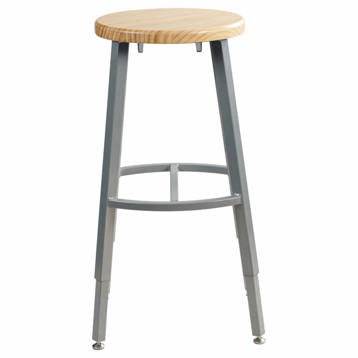 Butcherblock Stool 24-32 
