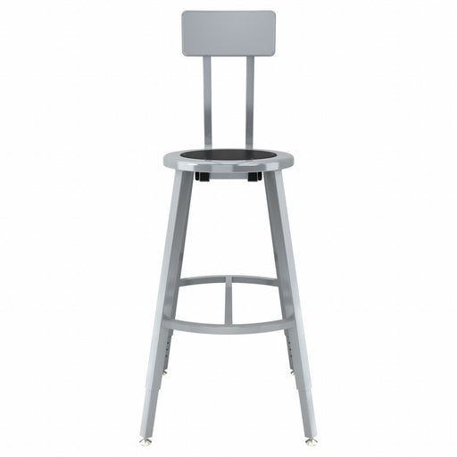 Black Center Metal Stool Back 24-32 