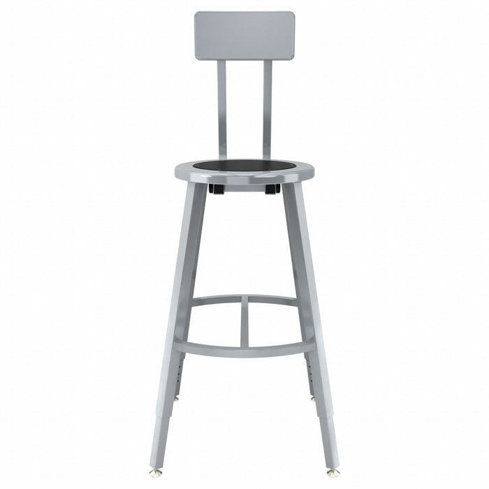 Black Center Metal Stool Back 24-32 