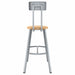 Butcherblock Stool Back 30 