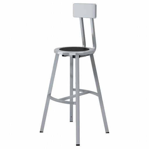 Black Center Metal Stool Back 30 