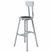 Black Center Metal Stool Back 30 
