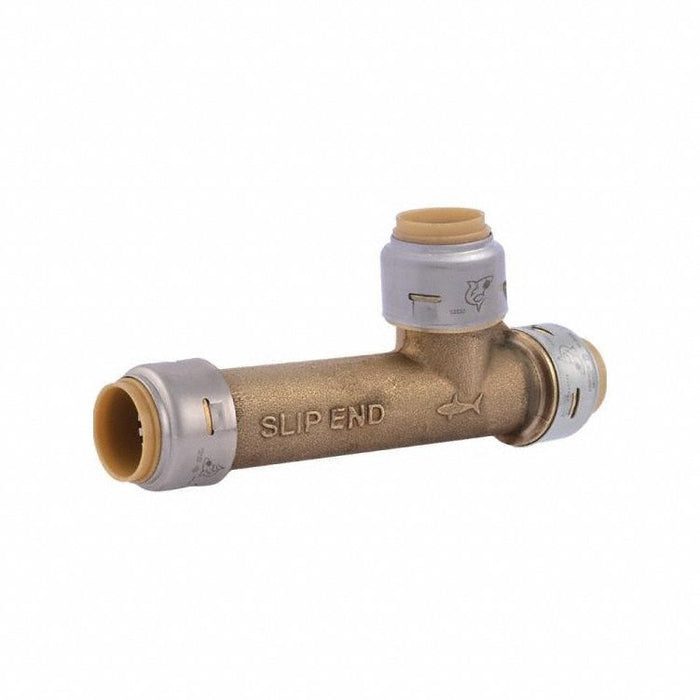 Tee Brass Push-Fit 5/8  1/2  1/2 