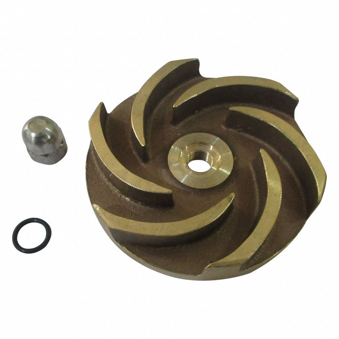 Impeller 3 1/2 Dia Semi-Open Bronze