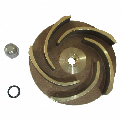 Impeller 3 3/8 Dia Semi-Open Bronze