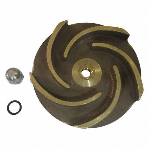Impeller 3 3/4 Dia Semi-Open Bronze