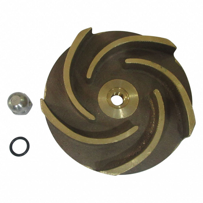 Impeller 3 3/4 Dia Semi-Open Bronze