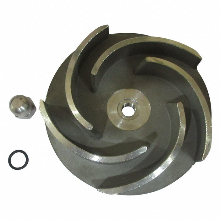 Impeller 4 5/8 Dia Semi-Open 316 SS