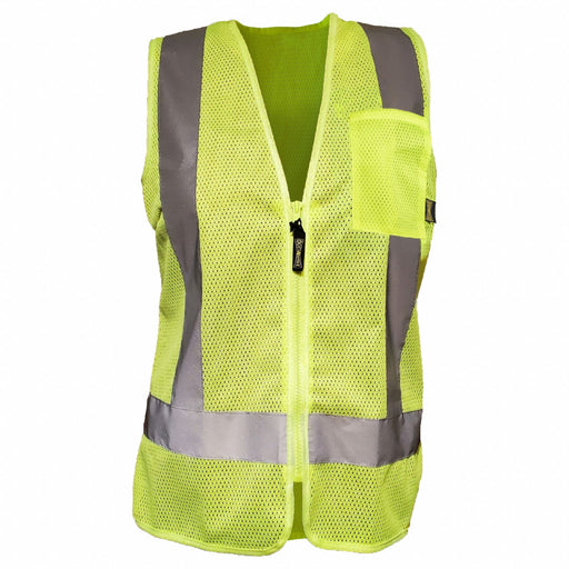 M Womens Recycled Msh Zip Vst Y Class 2