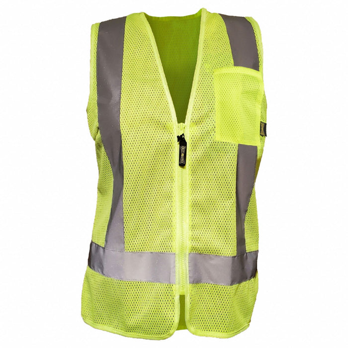 M Womens Recycled Msh Zip Vst Y Class 2