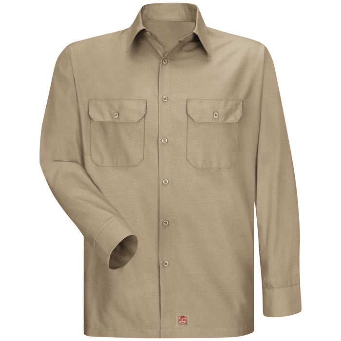 Men's Long Sleeve Solid Rip Stop Shirt
