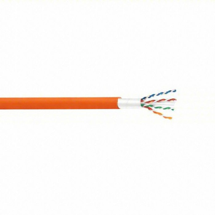 LAN Cable Orange 0.3 in Cable Dia.