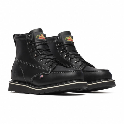 Black Moc Toe Wedge Boot 6 10 D