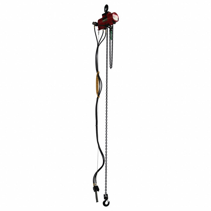 Air Chain Hoist Cap. 250 lb 10 ft