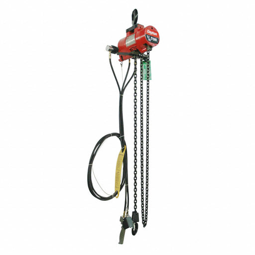 Air Chain Hoist Cap. 500 lb 15 ft