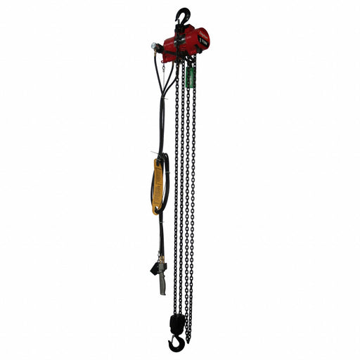 Air Chain Hoist Cap. 2 000 lb 15 ft