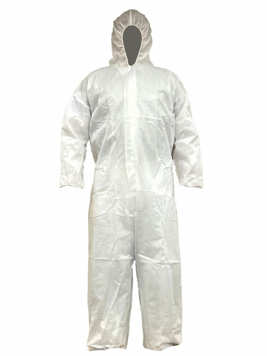 Hooded Coveralls 3XL White Bulk PK25