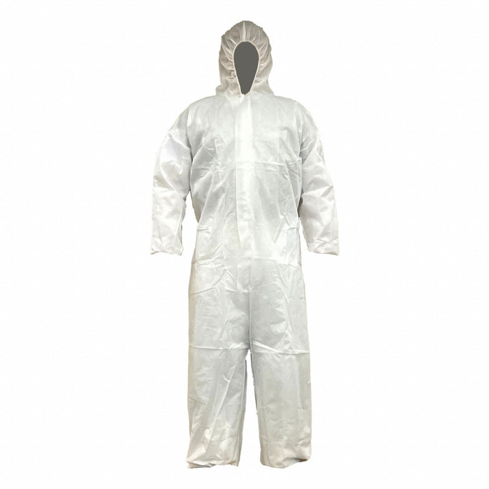 Hooded Coveralls S White Bulk PK25