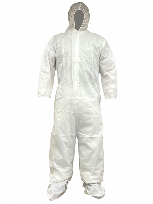 Hooded Coveralls 4XL White Bulk PK25