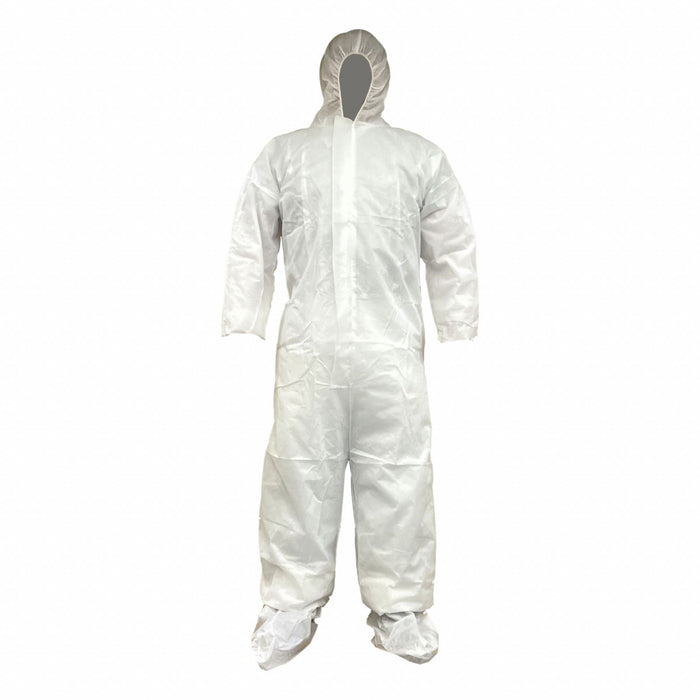 Hooded Coveralls S White Bulk PK25