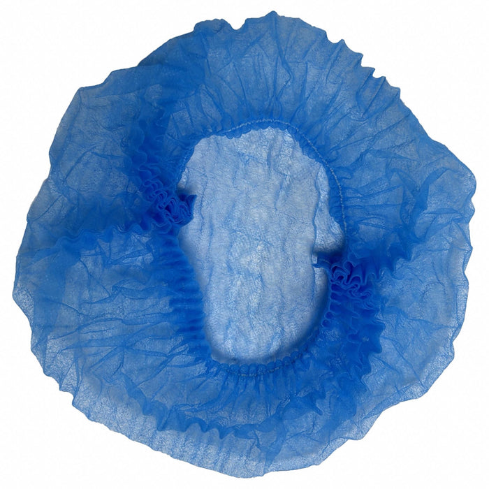 Bouffant Cap Polypropylene Blue PK1000