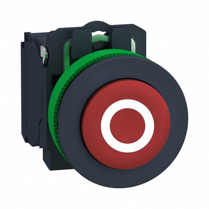 FlushPushButtonOperator NonIllum Red 1NC