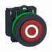 FlushPushButtonOperator NonIllum Red 1NC