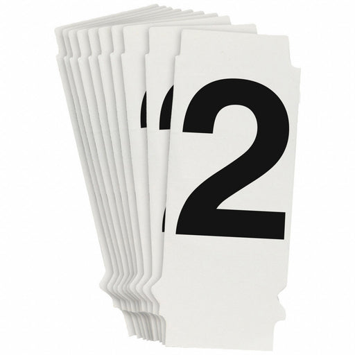 NumberLabel 1-3/4inH 7/8inW PK10