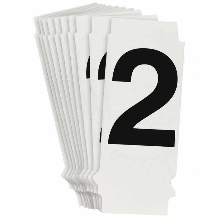 NumberLabel 1-3/4inH 7/8inW PK10