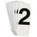 NumberLabel 1-3/4inH 7/8inW PK10