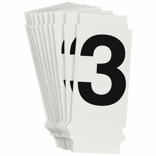 NumberLabel 1-3/4inH 7/8inW PK10