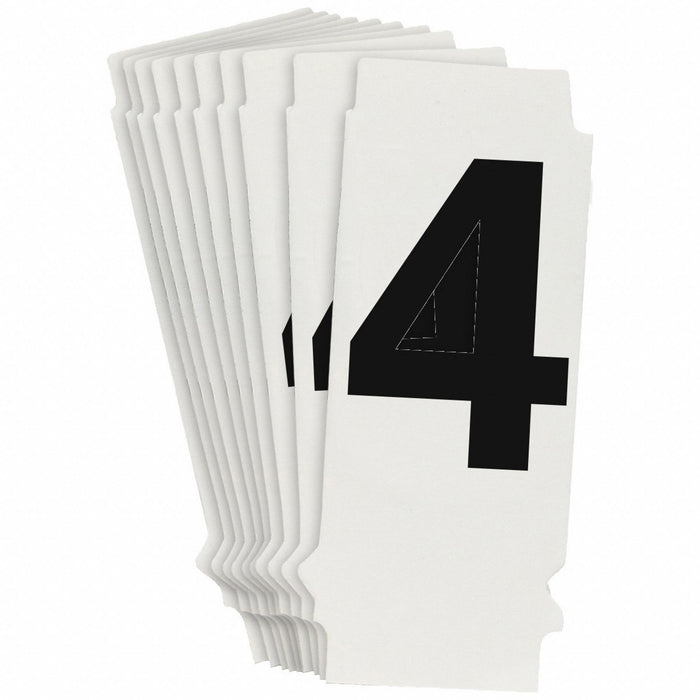 NumberLabel 1-3/4inH 7/8inW PK10