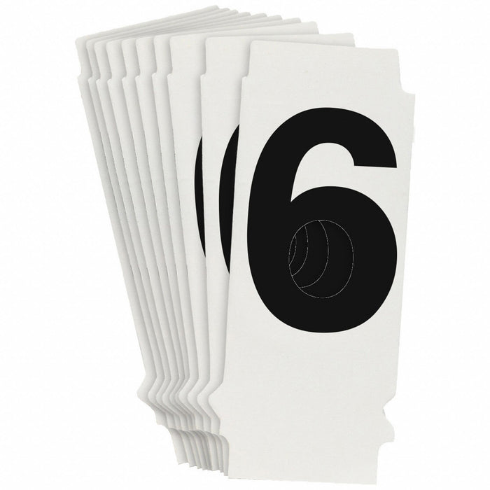 NumberLabel 1-3/4inH 7/8inW PK10