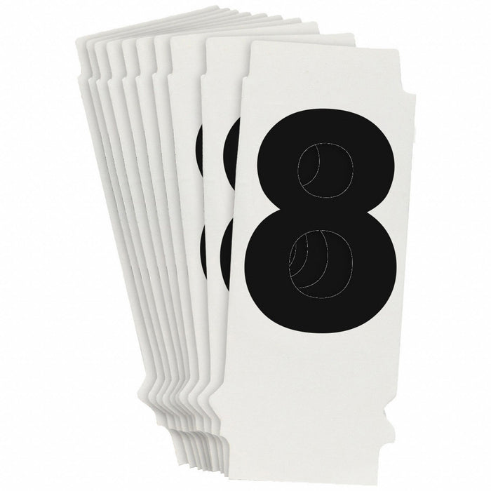 NumberLabel Polyester 1-3/4inH 1inW PK10