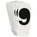 NumberLabel 1-3/4inH 7/8inW PK10