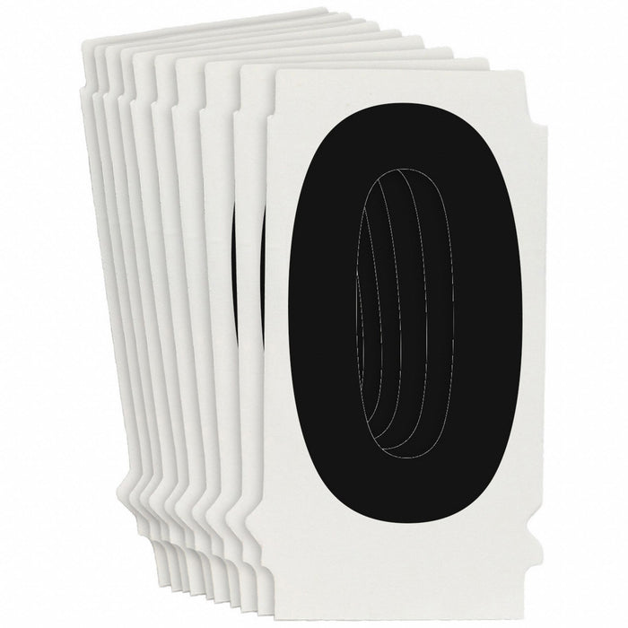 NumberLabel 1-1/2inH 1-3/8inW PK10