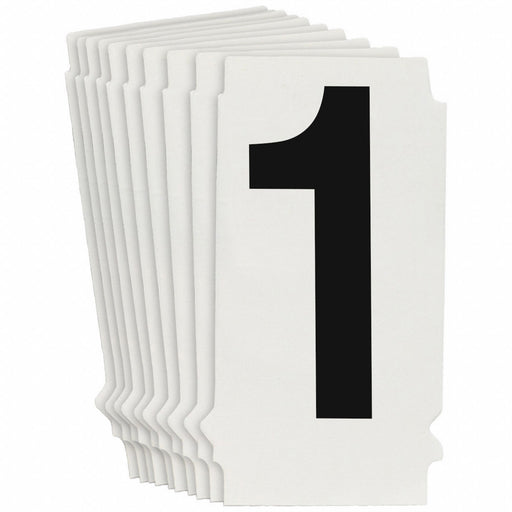 NumberLabel 1-1/2inH 7/8inW PK10