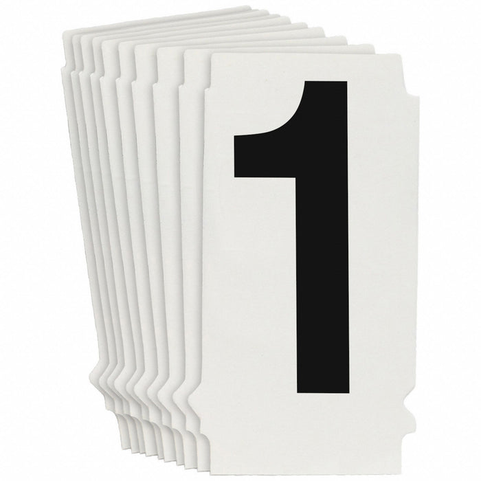 NumberLabel 1-1/2inH 7/8inW PK10