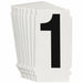 NumberLabel 1-1/2inH 7/8inW PK10