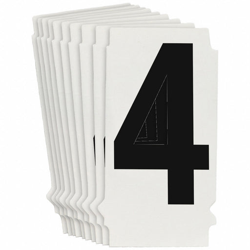 NumberLabel 1-1/2inH 1-3/8inW PK10