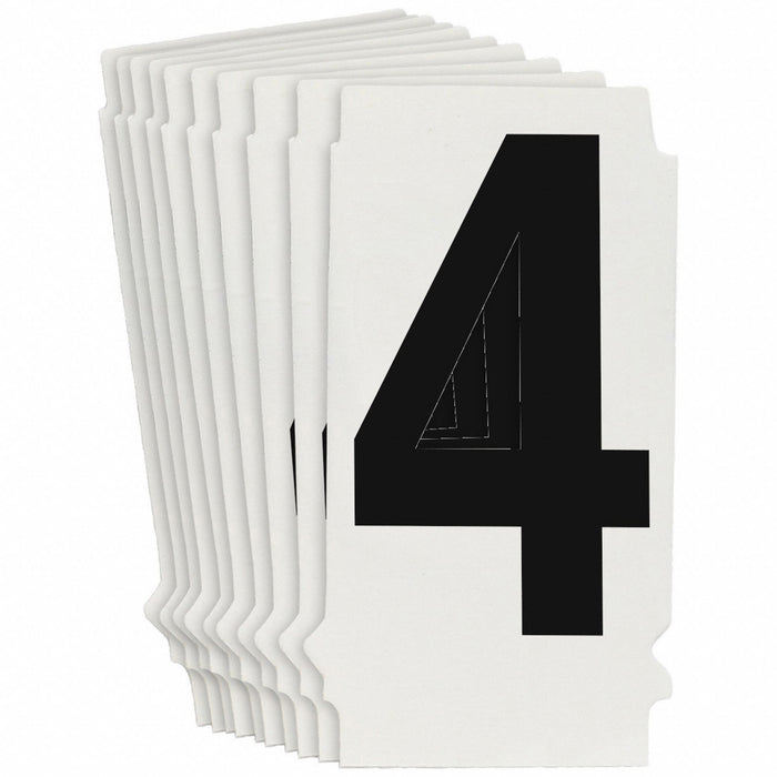 NumberLabel 1-1/2inH 1-3/8inW PK10