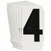NumberLabel 1-1/2inH 1-3/8inW PK10