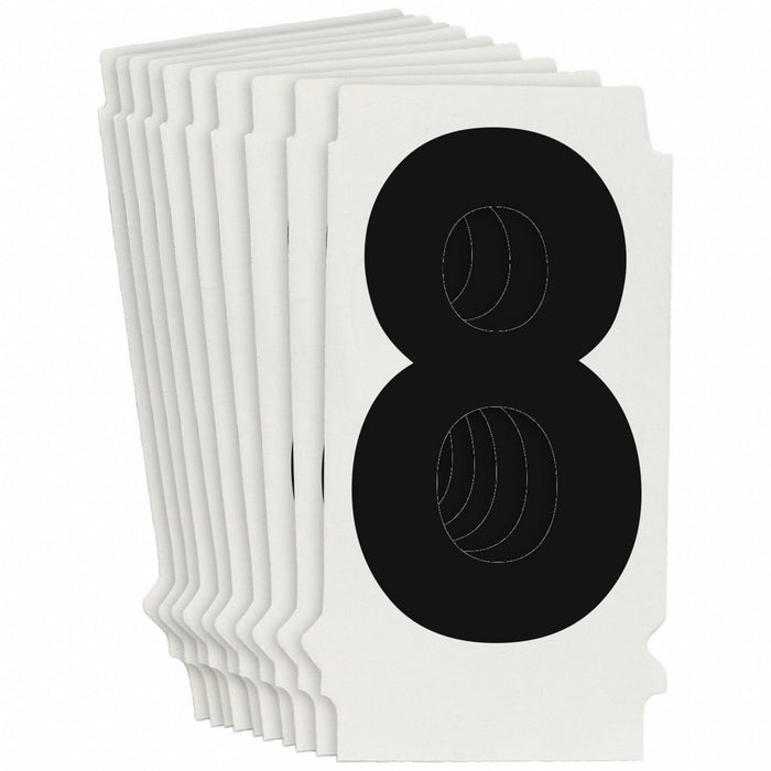 NumberLabel 1-1/2inH 1-3/8inW PK10