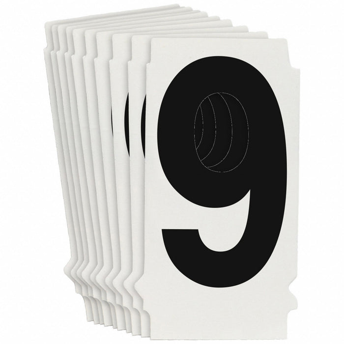 NumberLabel 1-1/2inH 1-3/8inW PK10