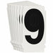 NumberLabel 1-1/2inH 1-3/8inW PK10