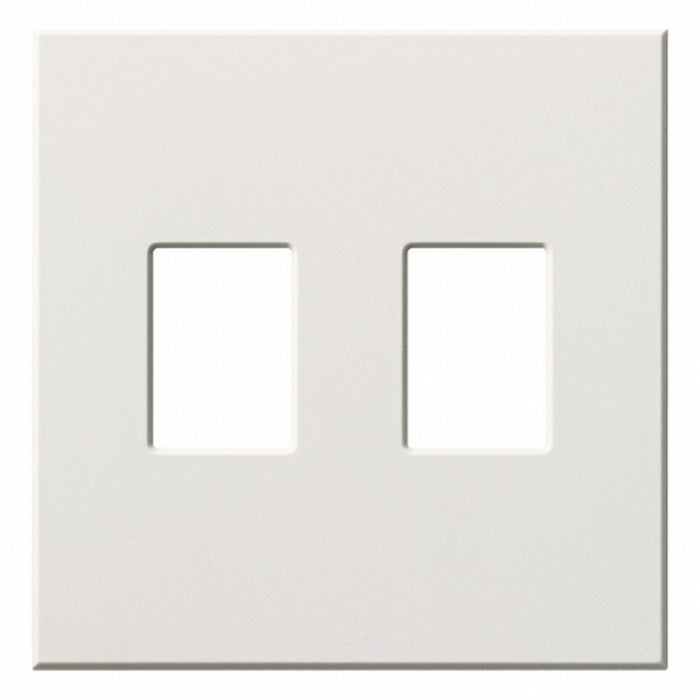 Dimmer/Swch Wll Plt Stnd Wht 2Gng Matte