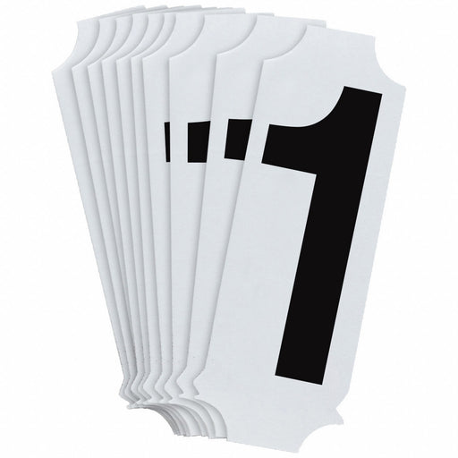 NumberLabel Polyester 2inH 1-1/8inW PK10